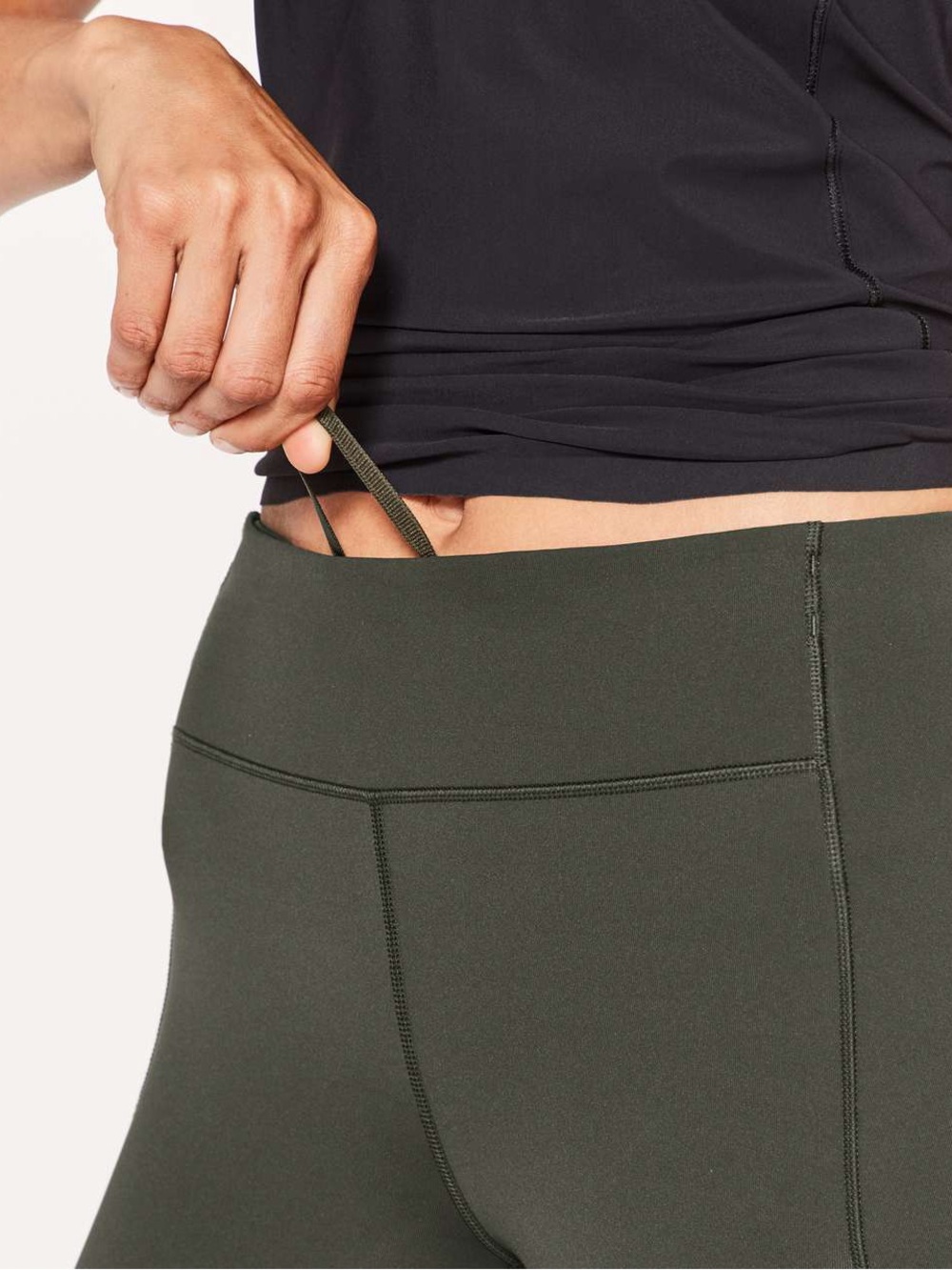Lululemon Speed Up Tight Full-On Luxtreme Olive Active Leggings Size 4 - Picture 10 of 10